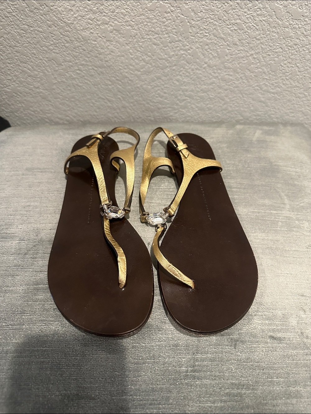 Giuseppe Zanotti Gold Strap Sandals